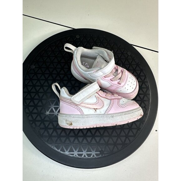 Toddler's Nike Court Borough Low Recraft White/Pink Foam (DV5458 105) Size 5C - Picture 1 of 7